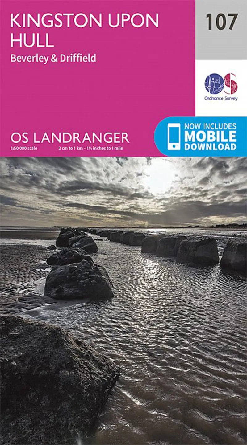 OS Landranger Map 107 - Kingston upon Hull Beverley and Driffield